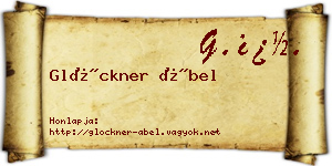 Glöckner Ábel névjegykártya