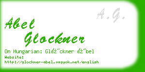 abel glockner business card